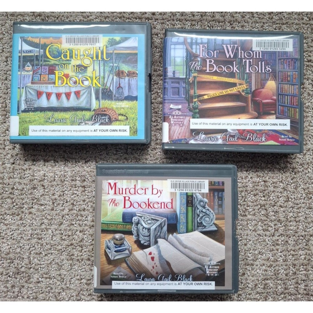 Laura Gail Black Lot of 3 Audiobooks Books on CD Unabridged Mystery Sleuth